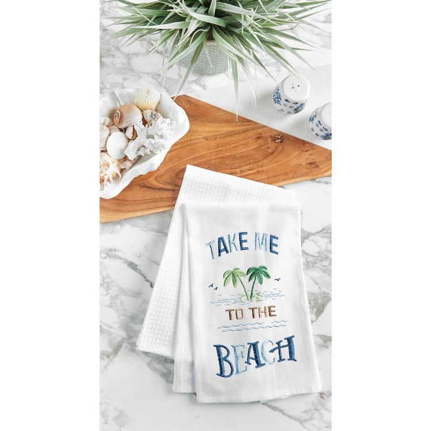 C amp f Home Take Me To The Beach Flour Sack Kitchen Towel