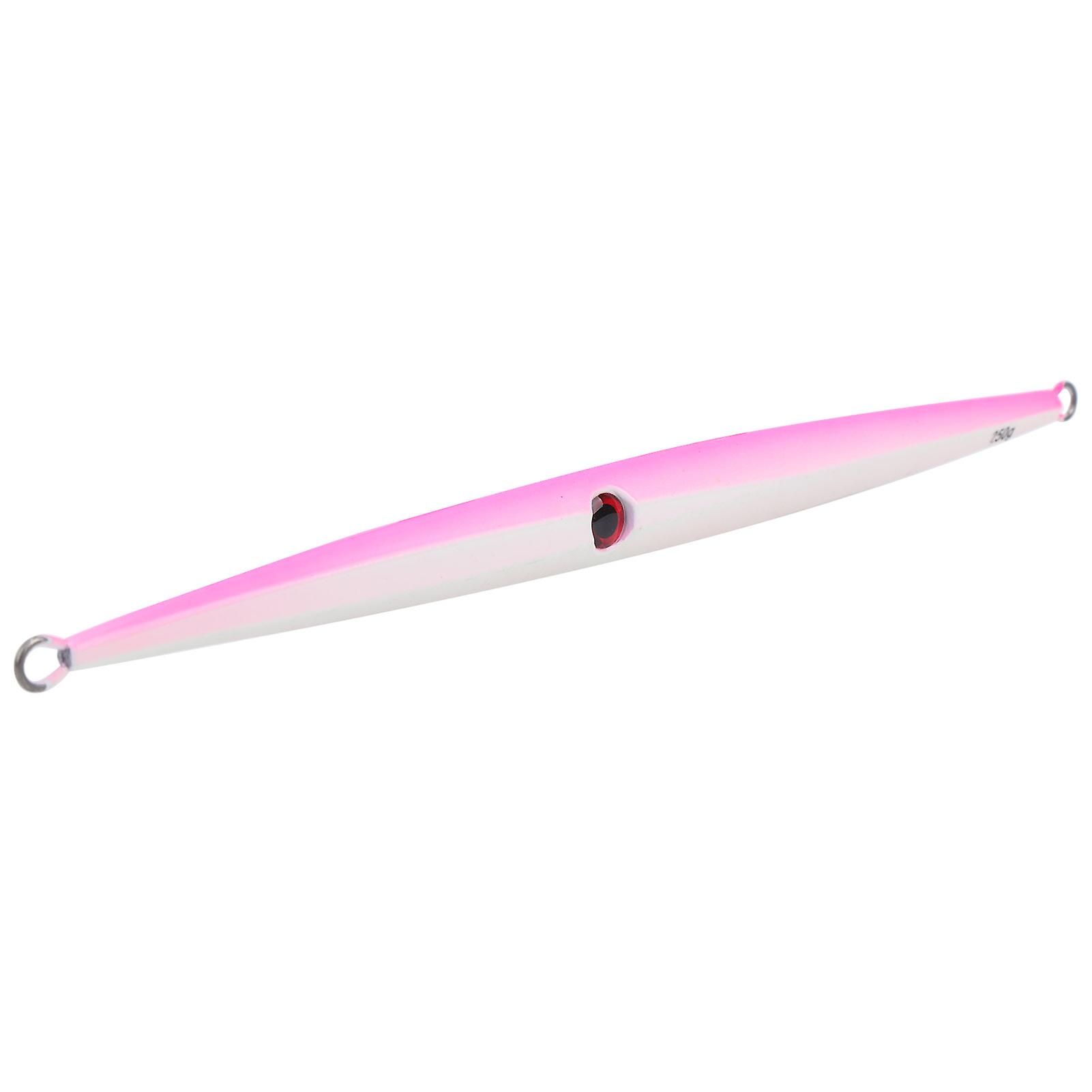 Metal Artificial Simulation Fishing Lure Casting Slow Jigging Fast Sinking Bait Tacklewhite Pink