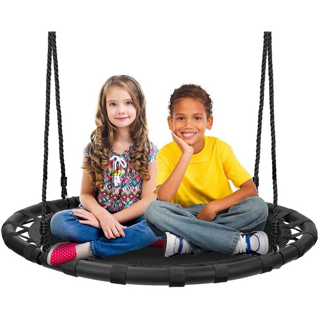 Sorbus Fabric Spinner Swing 40 Diameter Black