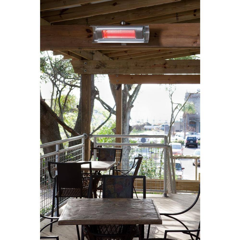 Fire Sense 1500-Watt Stainless Steel Wall Mounted Infrared Electric Patio Heater 02110