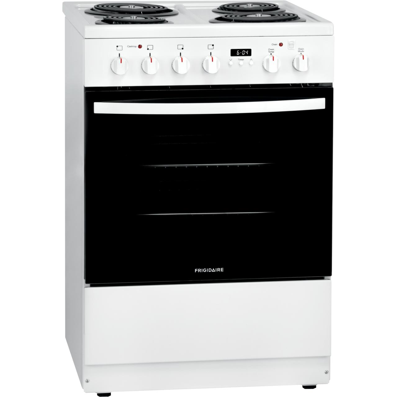 Frigidaire 24-inch Freestanding Electric Range with Convection Technology FCFC241CAW