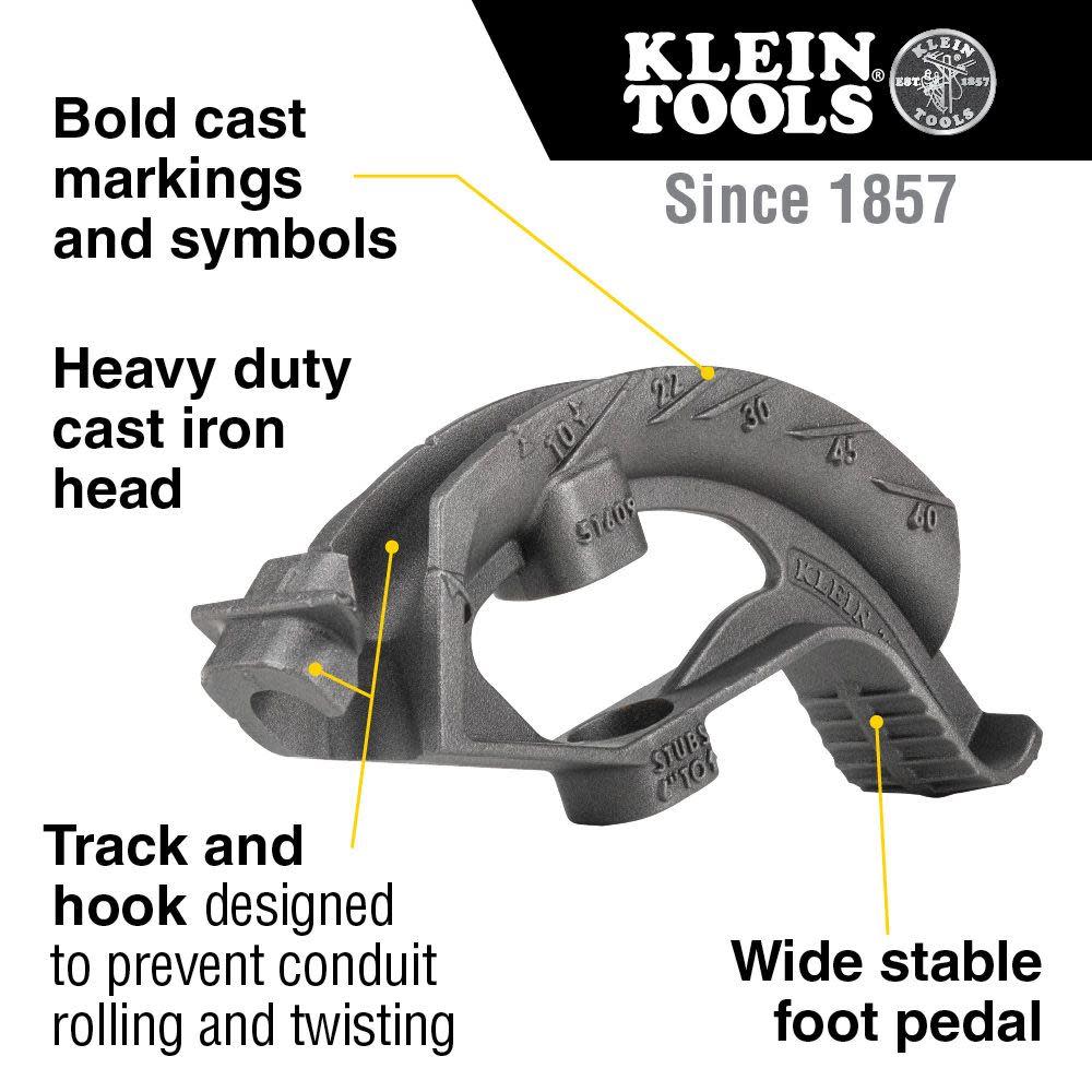 Klein 3/4 Iron Conduit Bender Head