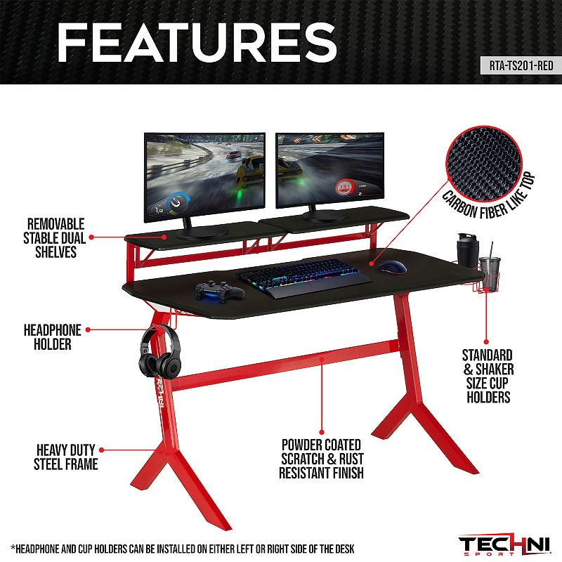 Techni Sport Stryker Gaming Desk