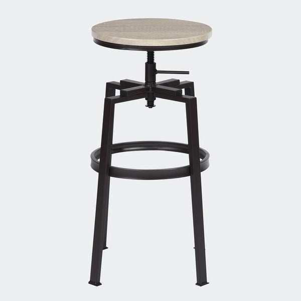 Set of 2 Swivel Adjustable Height Bar Stool