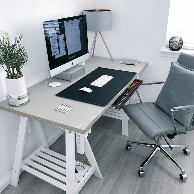 Mount it Under Desk Slide Out Pencil Drawer Slide Out Under Desk Tray For Storage Of Pen Pencil And Other Office Essentials