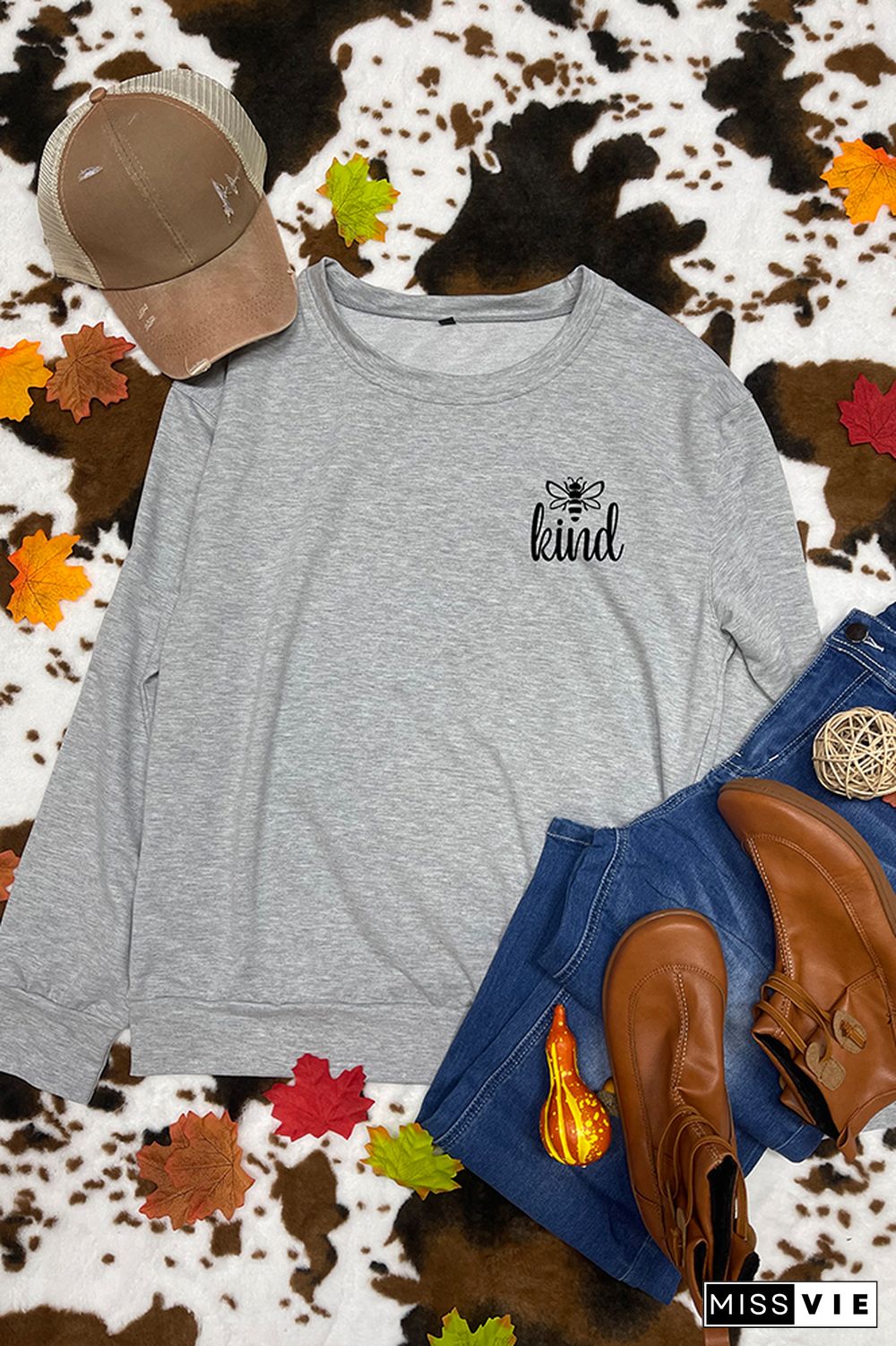 Bee Kind,Kindness,Be Kind Long Sleeve Sweatshirts Women Wholesale