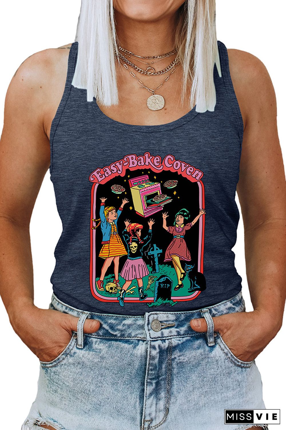 90s Horror Movie Fan Sleeveless Tank Top