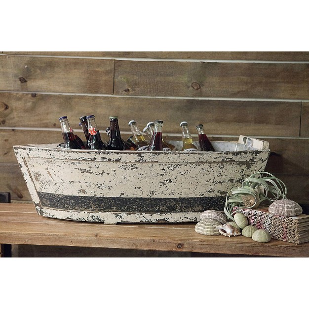 Wood Boat With Tin Insert Storied Home