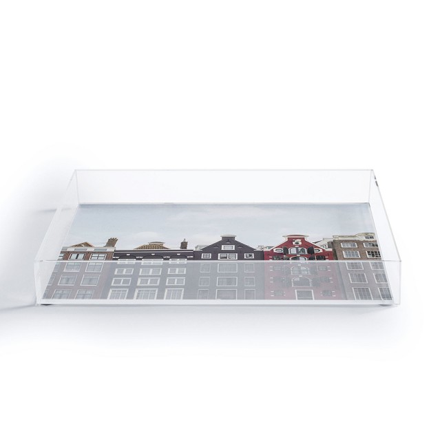 Henrike Schenk Travel Photography Typical Houses Of Amsterdam Acrylic Tray deny Designs