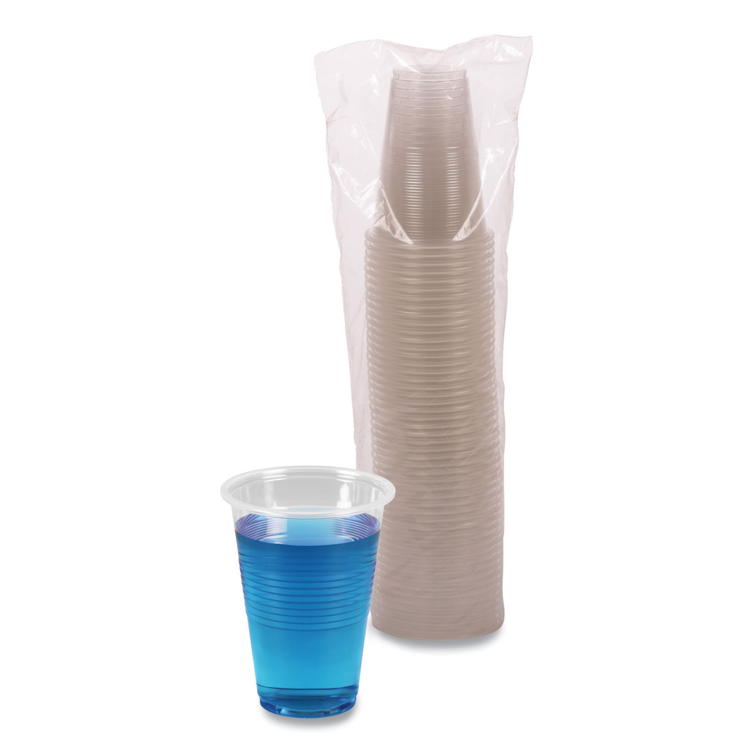 Translucent Plastic Cold Cups by Boardwalkandreg; BWKTRANSCUP16PK