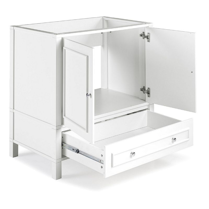 Alaterre Furniture Williamsburg White Vanity Cabinet