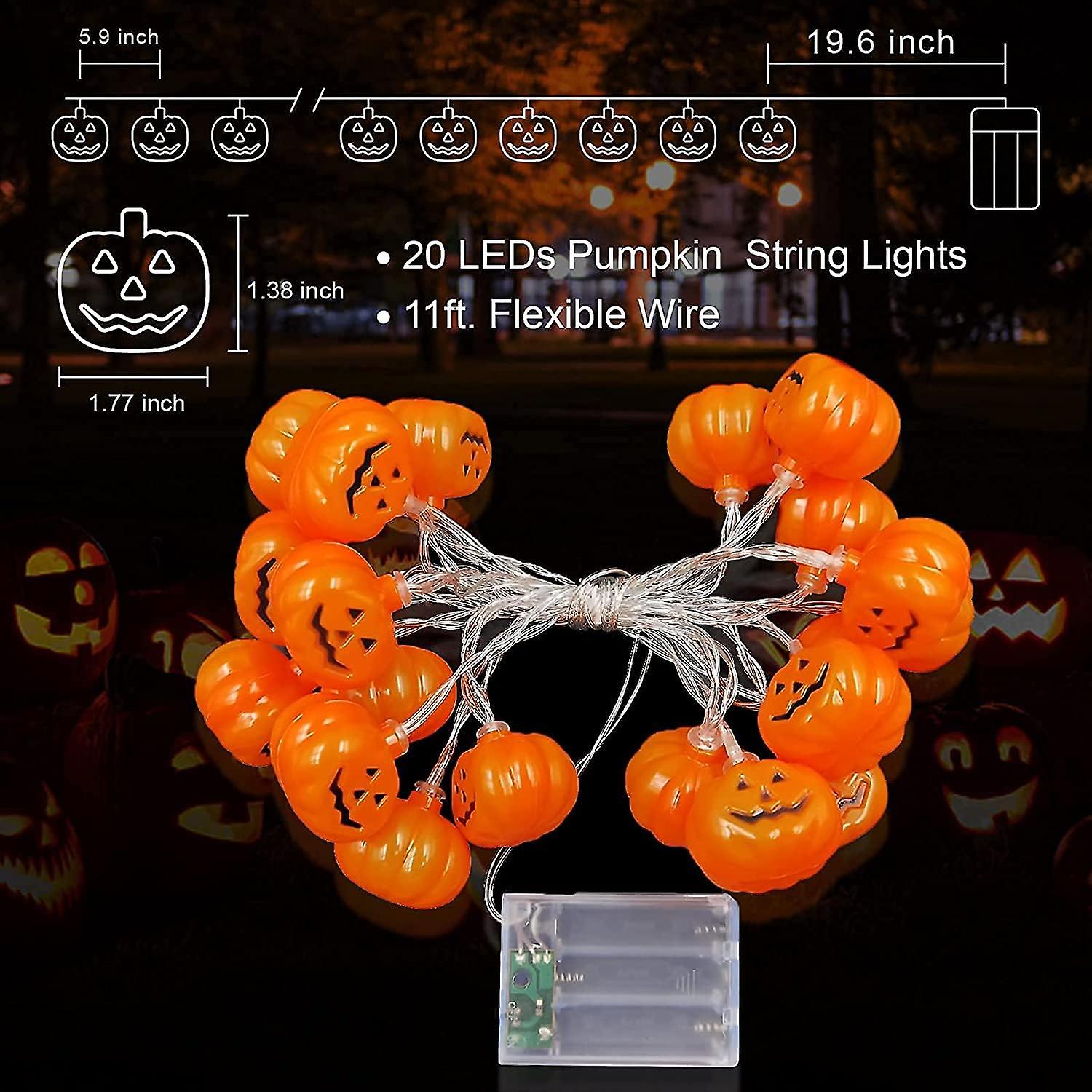 Halloween String Lights，3m 20 Led Halloween String Lights，halloween Decoration Lights，light Pumpkin Party Home Halloween Decoration