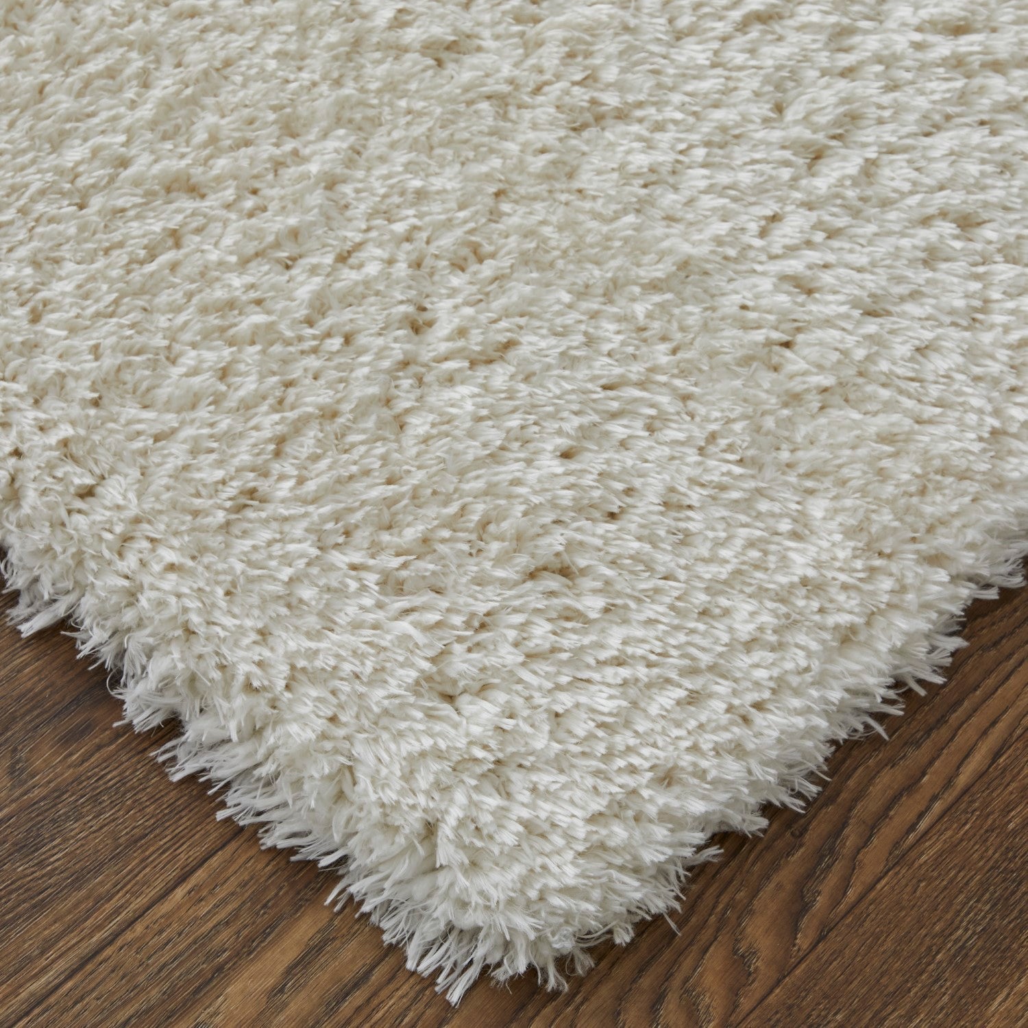 Loman Solid Color White Rug