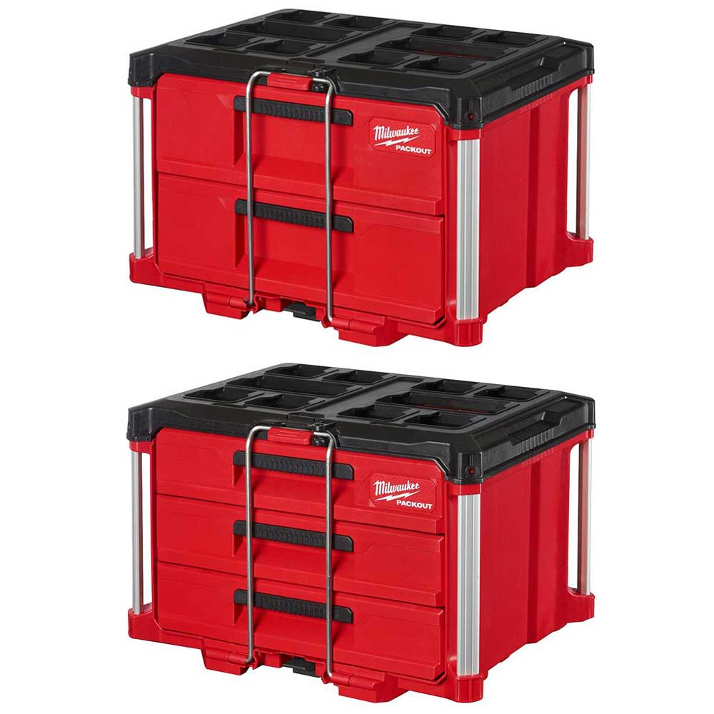 Milwaukee PACKOUT Drawers Tool Box Bundle 48-22-8442-8443 from Milwaukee