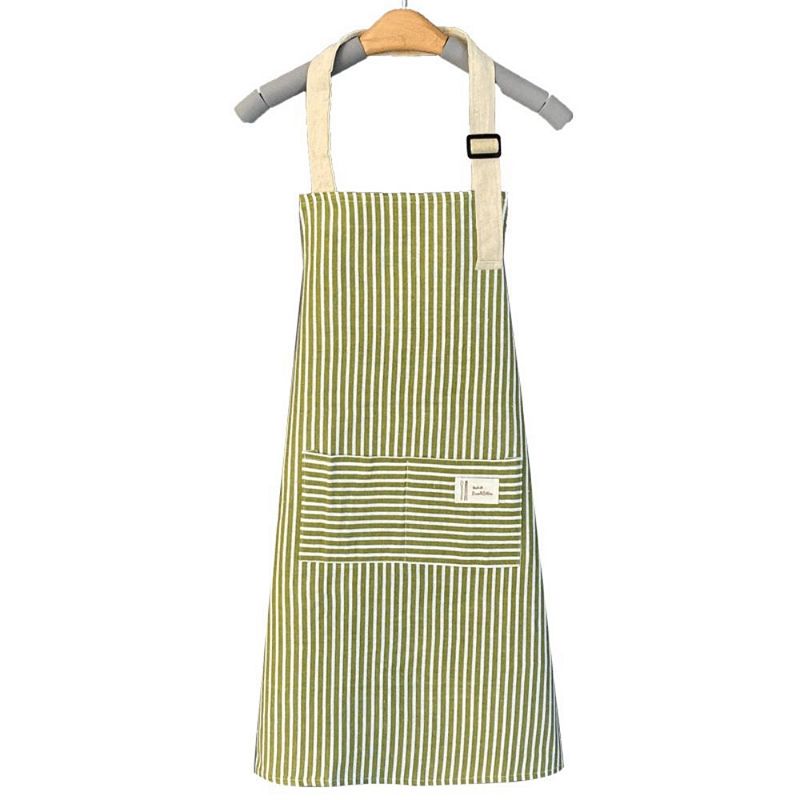 Adjustable Kitchen Cooking Apron Cotton And Linen Machine Washable