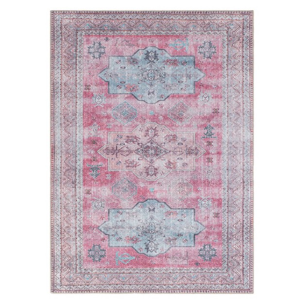 World Rug Gallery Distressed Transitional Bohemian Area Rug