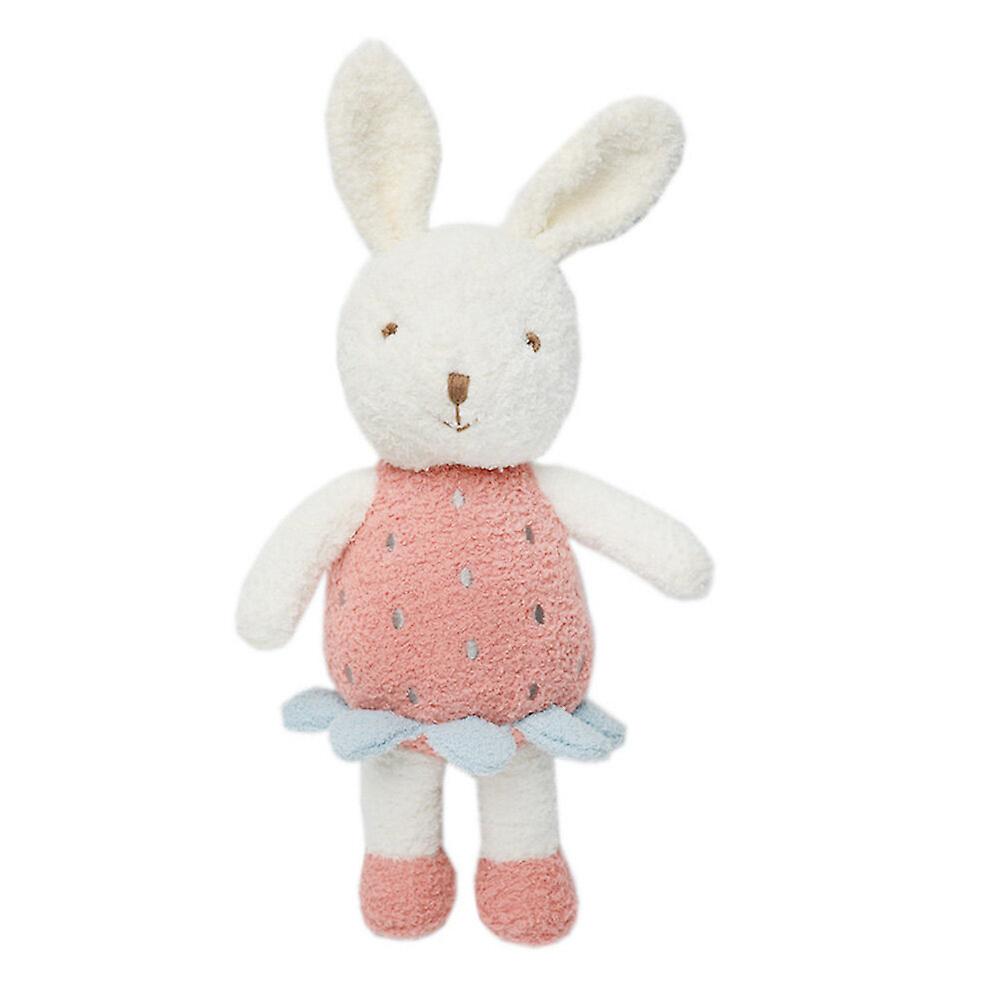 Plush Rabbit Doll Strawberry Rabbit Doll Toy Cartoon Rabbit Doll Plush Strawberry Rabbit Doll