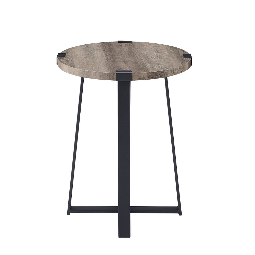 Middlebrook Barnett Round Metal Wrap Side Table