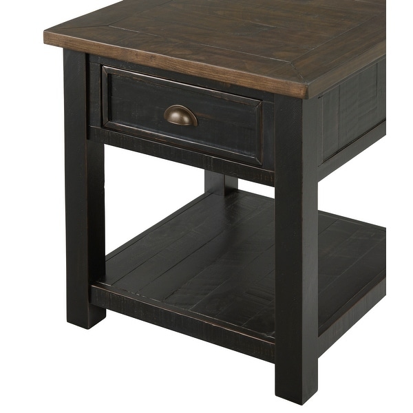 The Gray Barn Downington Solid Wood End Table