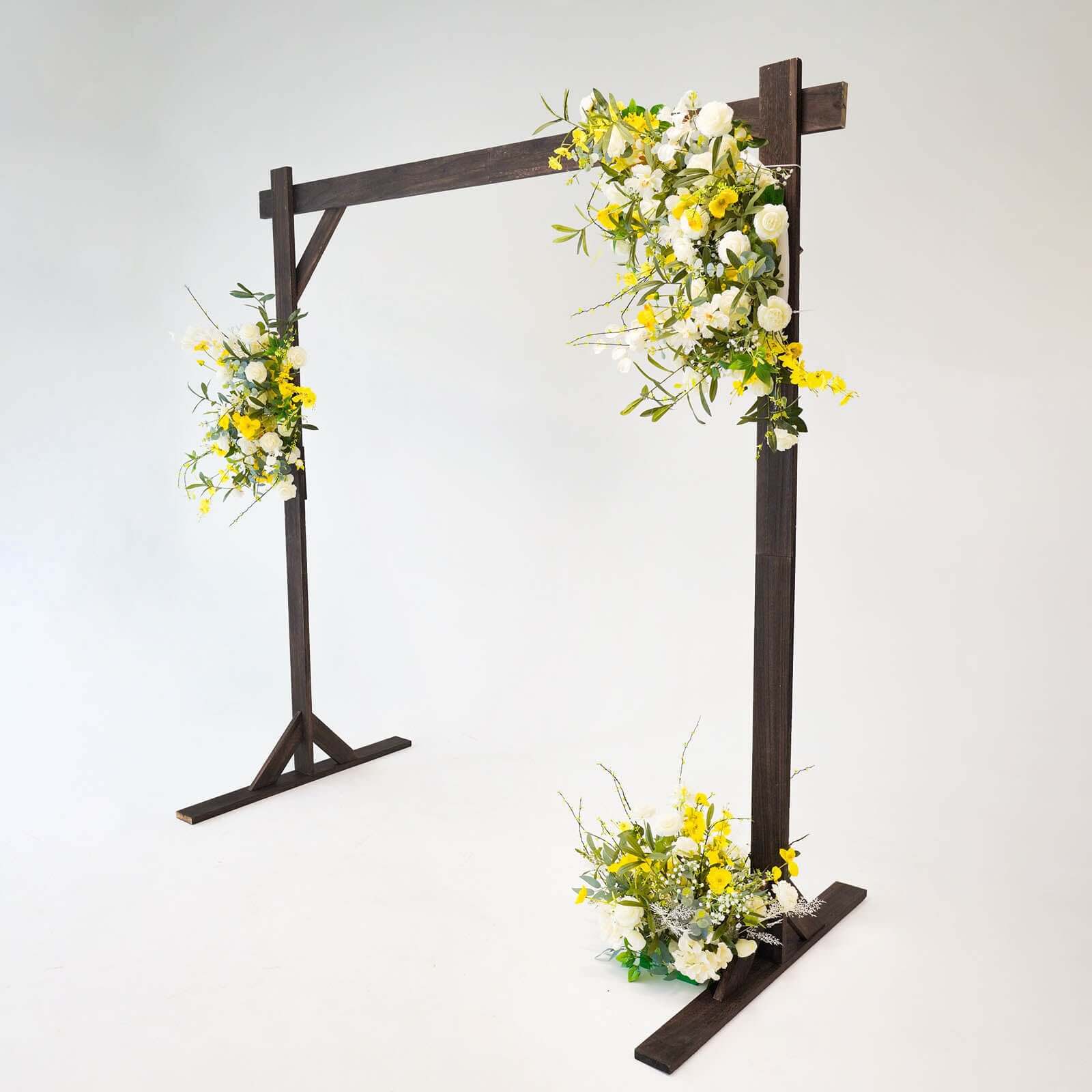 Heavy Duty Wooden Square Frame Wedding Ceremony Backdrop Stand 7ft