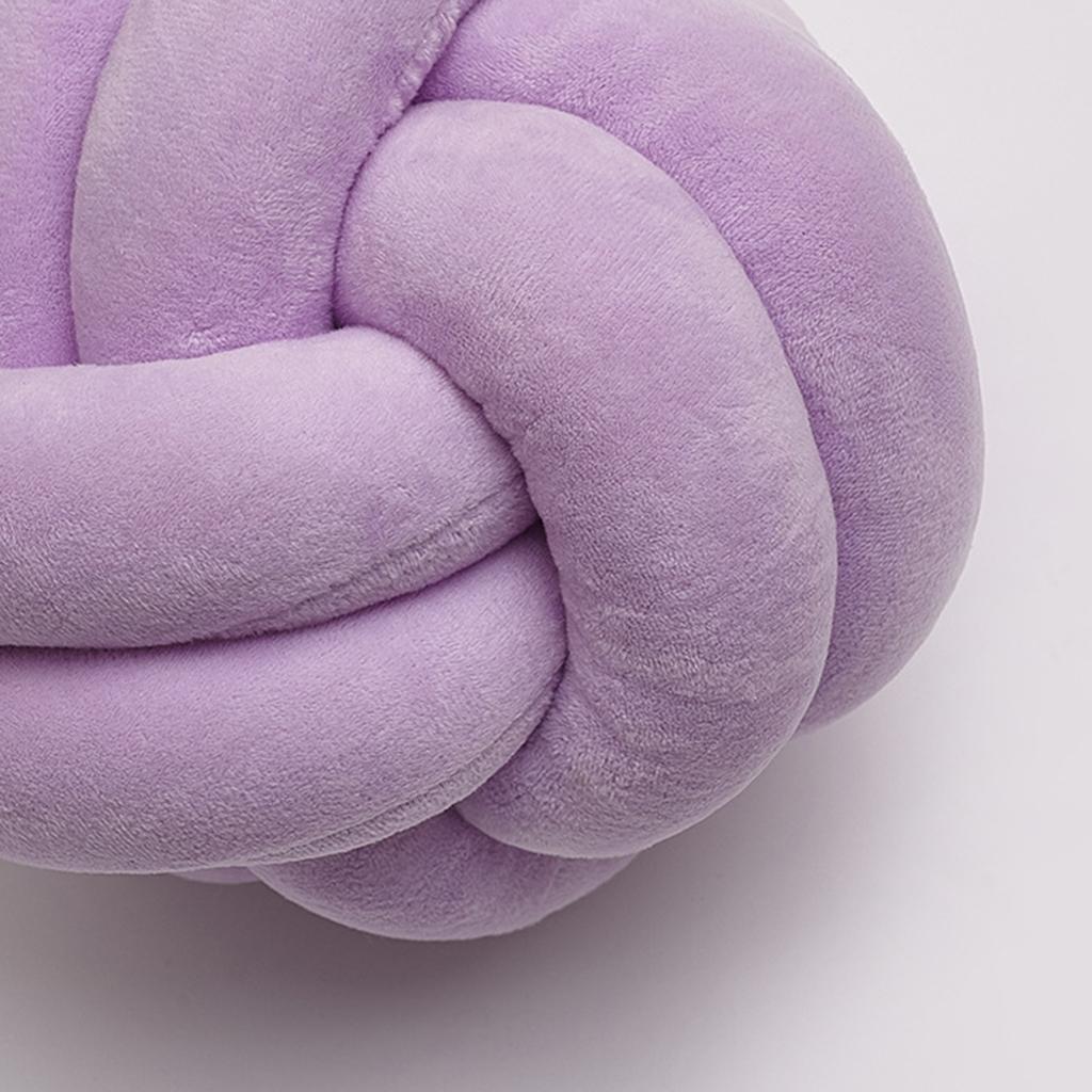 Ball Cushion Knotted Pillow Toys Bed Cushions Throw Pillow Purple