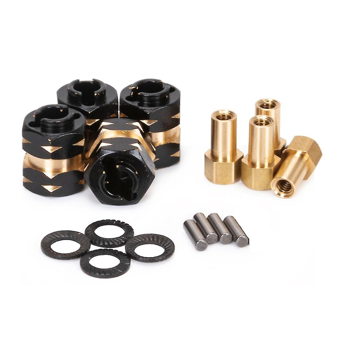 Brass Extended Wheel Hub Spacer Adapter Axle Counter Weight For Axial Scx24 Gladiator Jlu Deadbolt