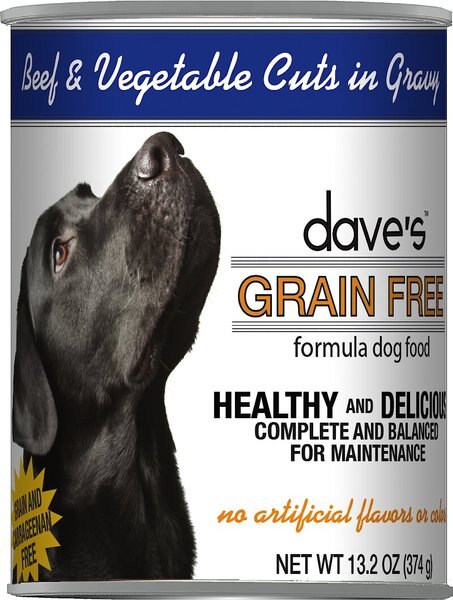 Dave's Pet Food Grain-Free Beef and Vegetable Cuts in Gravy Canned Dog Food