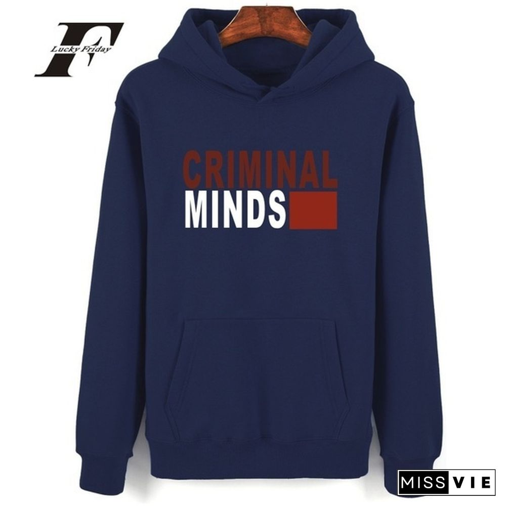 American Tv Show Criminal Minds Hoodies Men Women Casual Long Sleeve Pullover Sweatshirt Tops