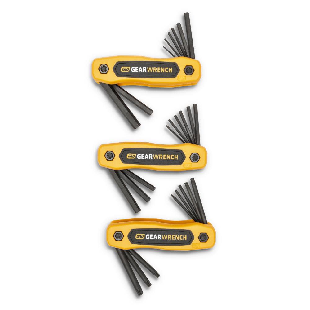 GEARWRENCH Folding Hex Key Set SAE/Metric/Torx 25pc 83512 from GEARWRENCH