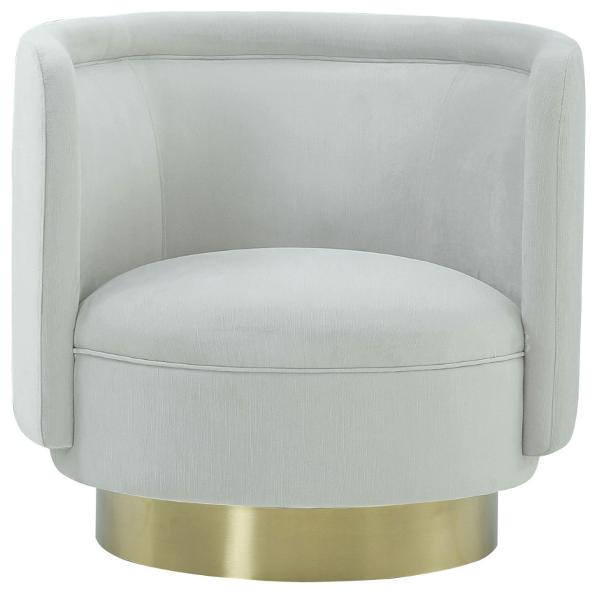 Gray Cocktail Chair with Swivel Base  Andrew Martin Marlow   Contemporary   Armchairs And Accent Chairs   by Oroa   Distinctive Furniture  Houzz