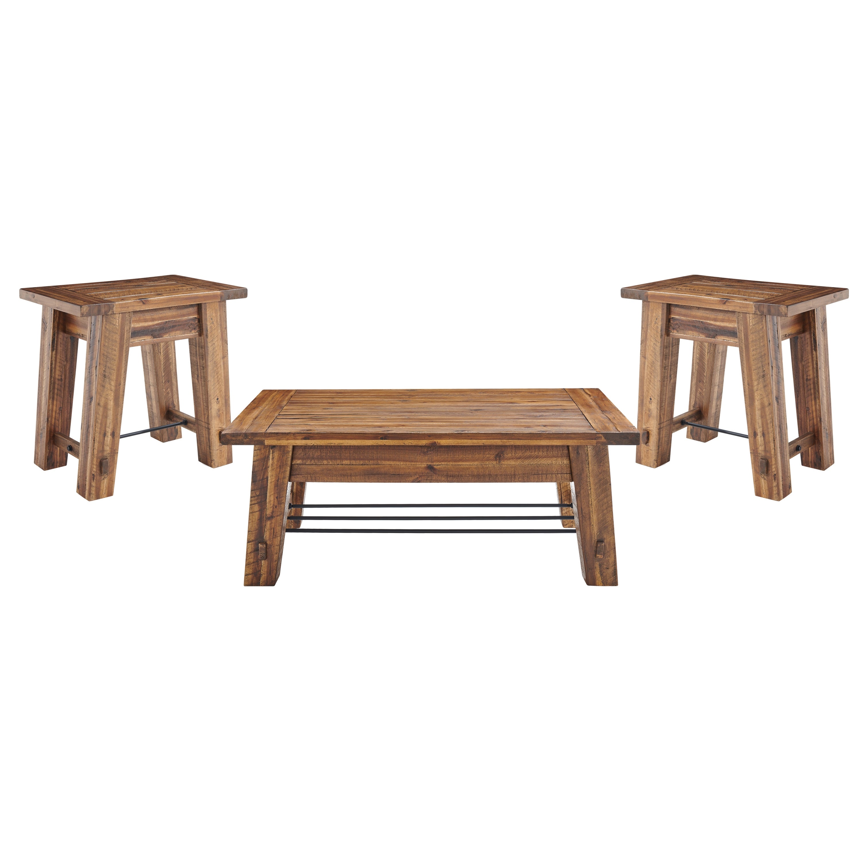 Carbon Loft Bahamondes Wood 3-piece Coffee and End Table Set