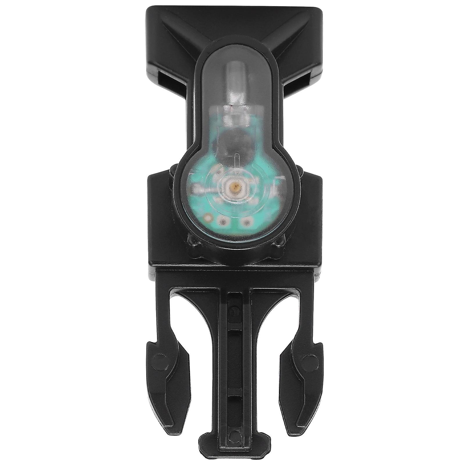 Outdoor Mini Survival Safety Light Ipx8 Waterproof Signal Lamp With Release Buckleblack Base Green Light