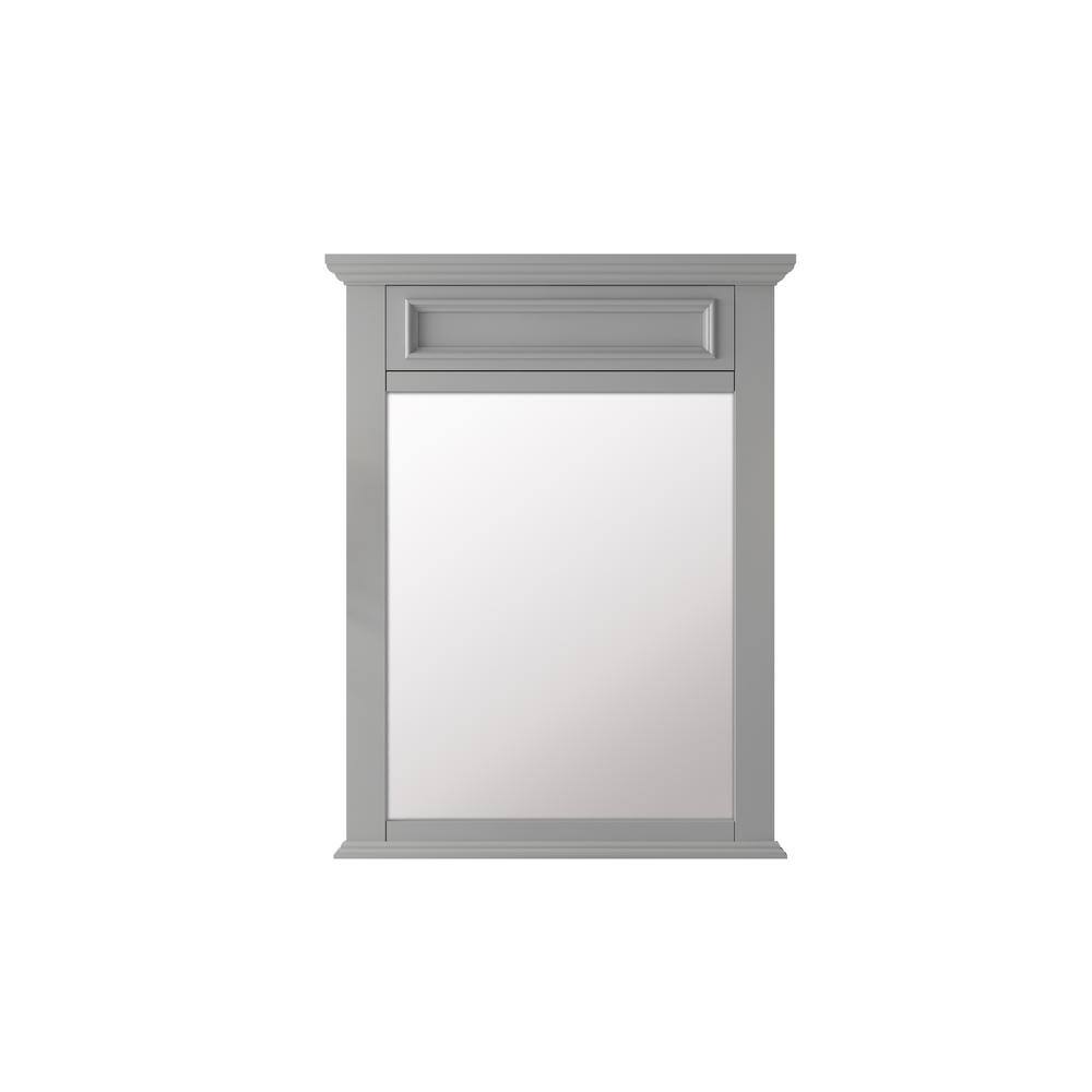 Home Decorators Collection Sadie 28 in. W x 36 in. H Framed Rectangular Beveled Edge Bathroom Vanity Mirror in Dove Gray MD-M2123