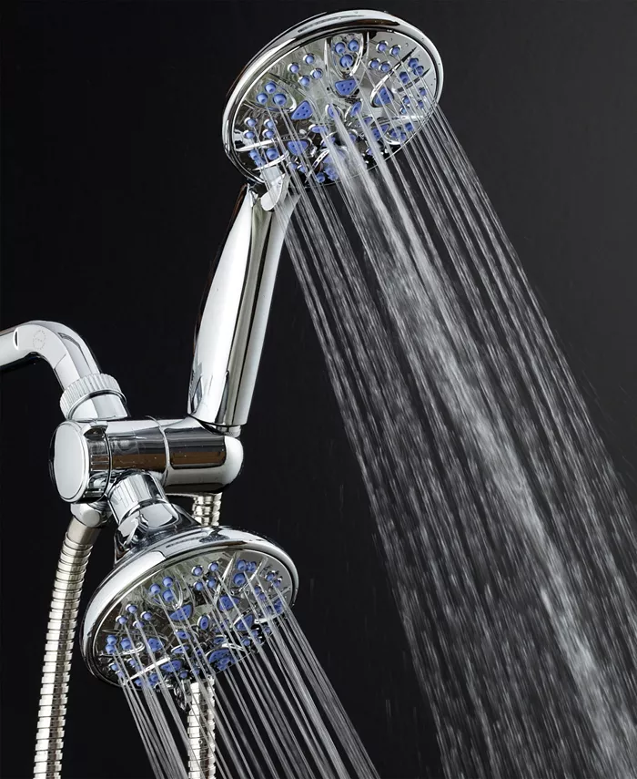 Aquadance Antimicrobial 30-setting Shower Combo  Sunset Blue Jets