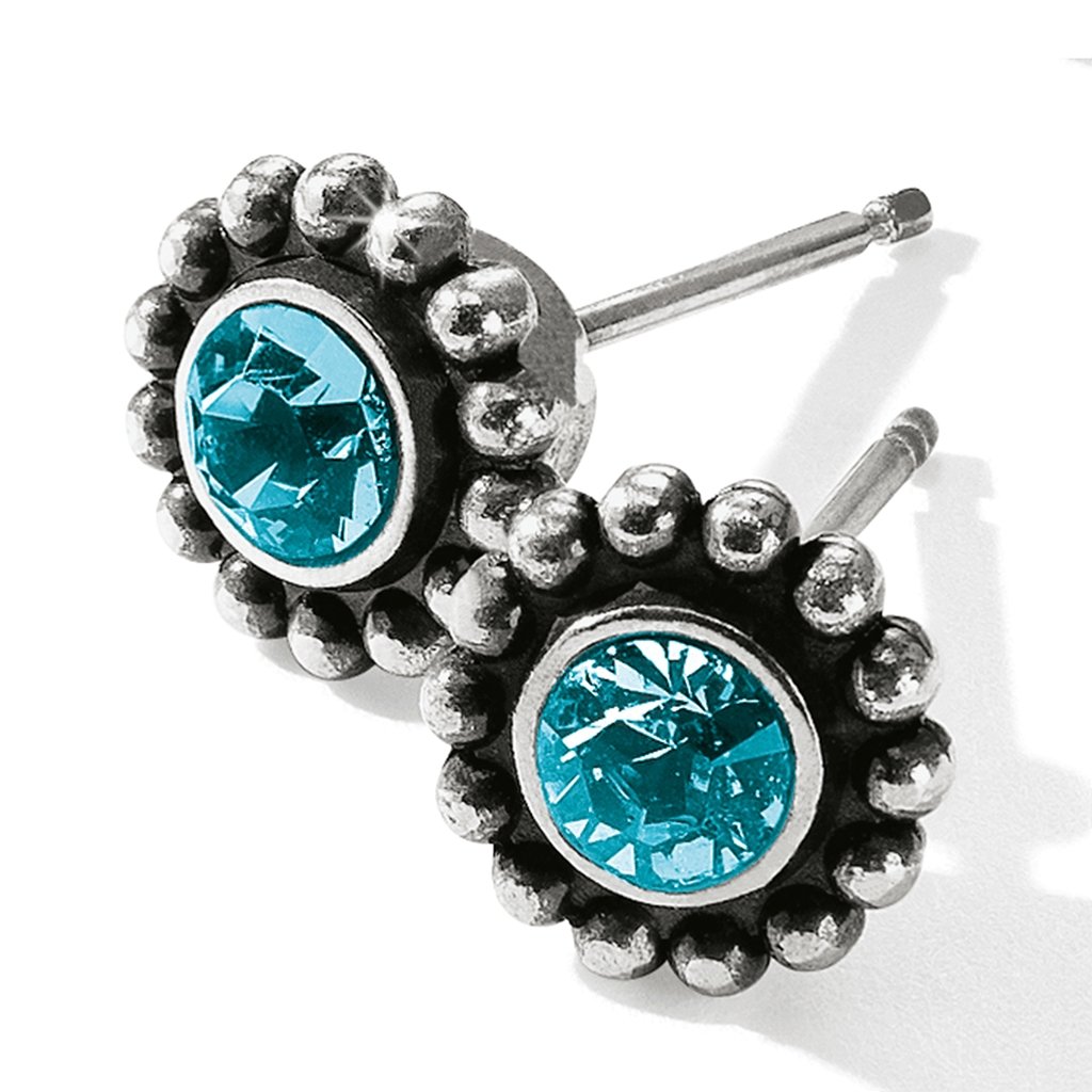 Brighton  Twinkle Mini Post Earrings in Blue Zircon