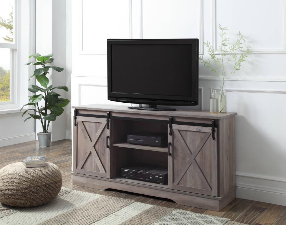 Bennet TV Stand   Farmhouse   Entertainment Centers And Tv Stands   by Acme Furniture  Houzz