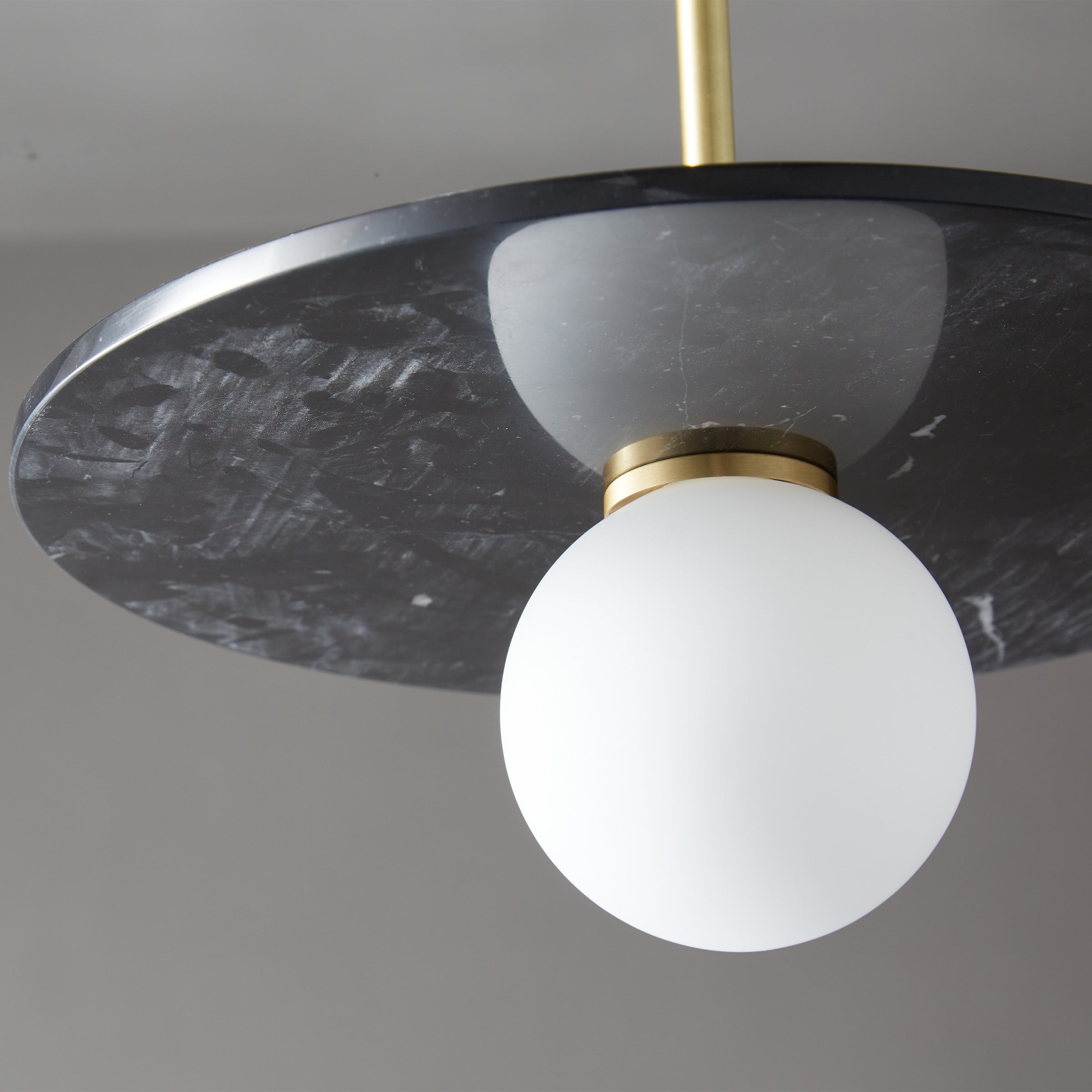 Black Marble Pendant Lamp  7703S1-Bk