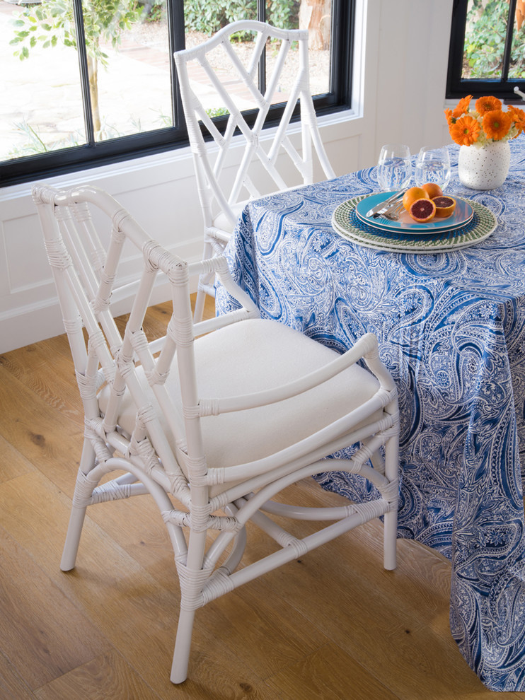 Rattan Chippendale Upholstered Dining Chair  Set of 2   Tropical   Dining Chairs   by KOUBOO  Houzz