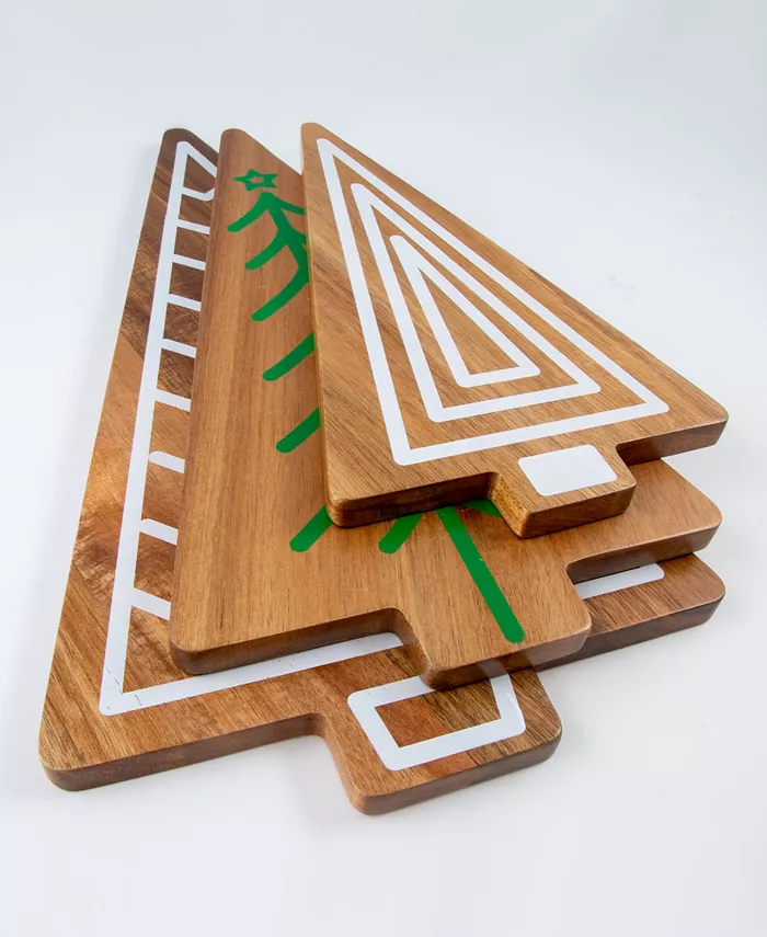 Thirstystone Christmas Tree Serve Boards Set of 3