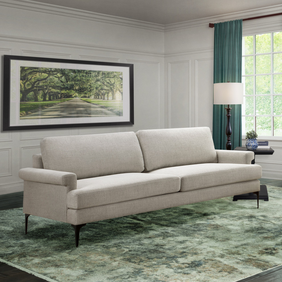 Fredrick Fabric Sofa   Midcentury   Sofas   by Abbyson Living  Houzz