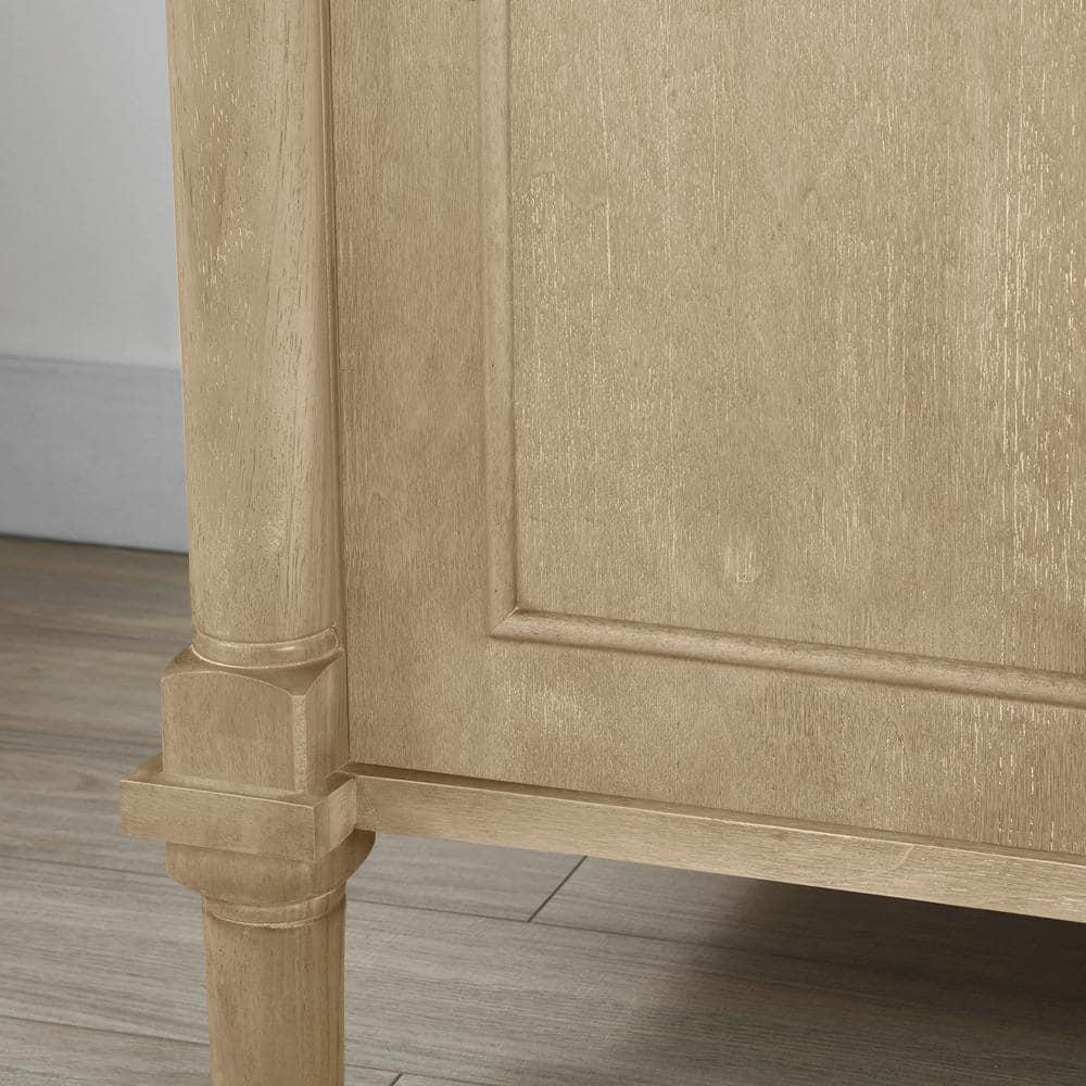 Home Decorators Collection Aberdeen 48 in W x 22 in D x 345 in H Bath Vanity in Antique Oak with White Carrara Marble Top