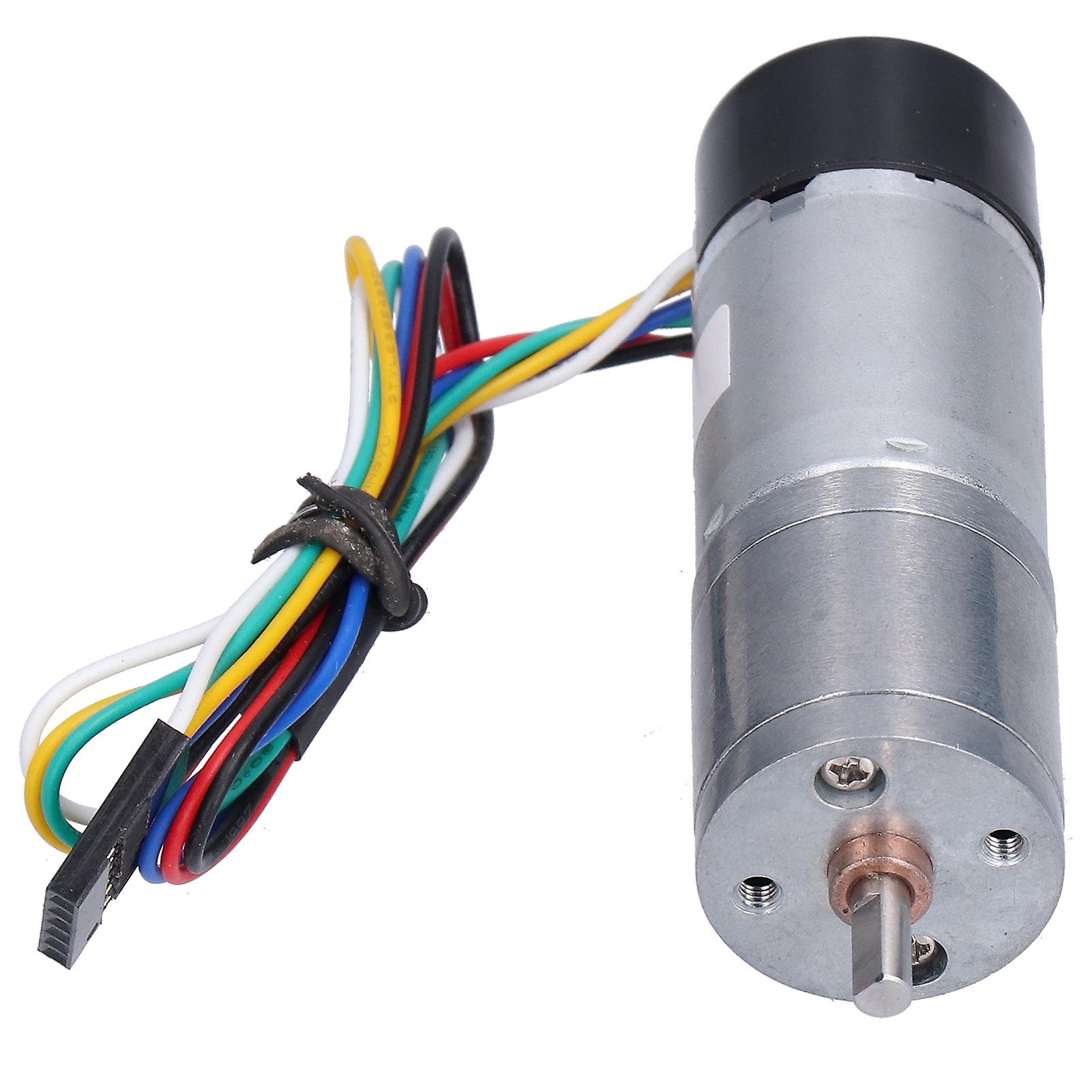 Dc Geared Motor With Encoder Speed Measuring Signal Feedback Smart Car Dedicated Jga25371dc12v 170rpm