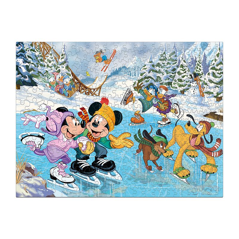 Together Time Puzzle Mickey and Minnie Skating Puzzle