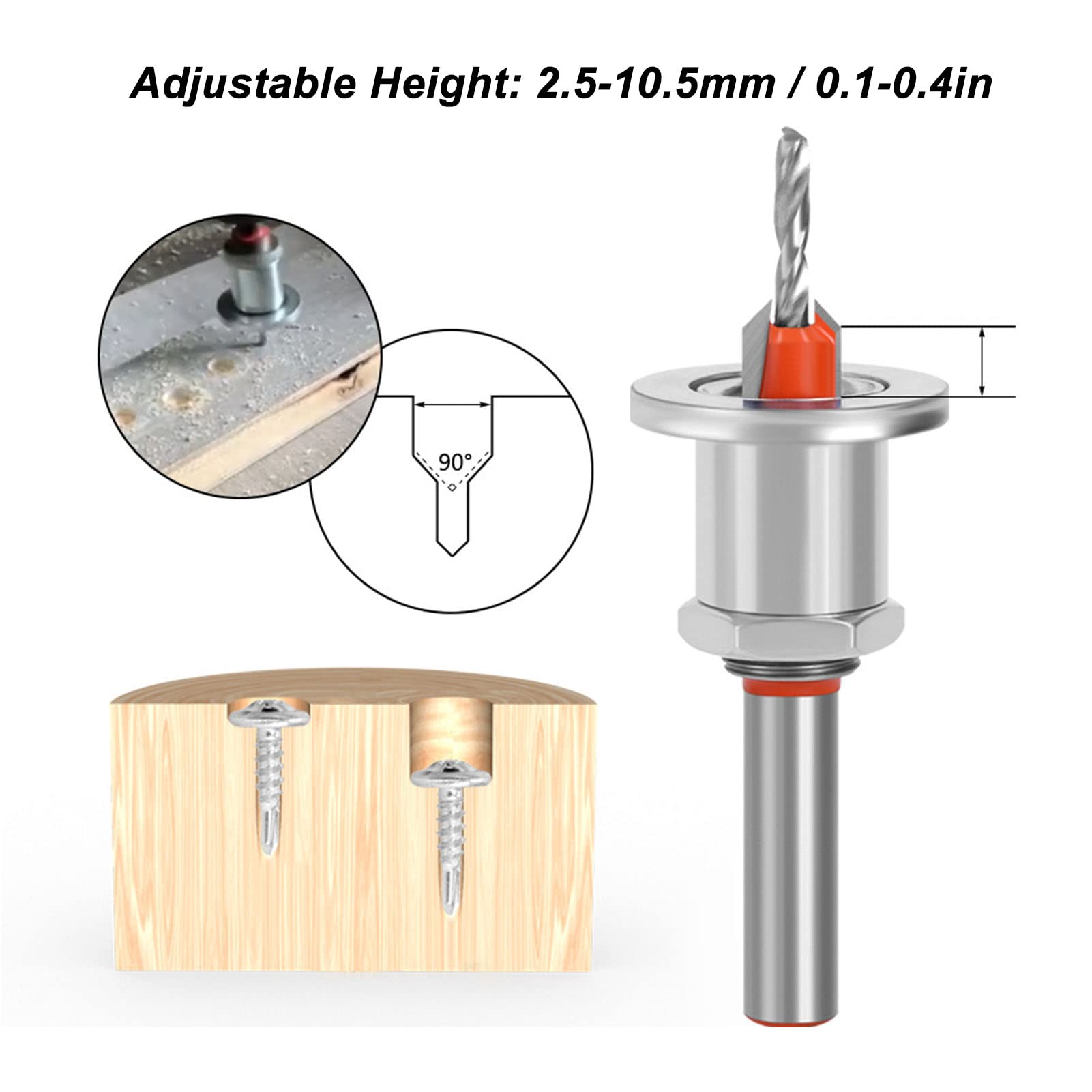 💥Made in Germany, Sole Agent💥 Limiting Countersunk Hole Drill Alloy Head Tapered Hole Drill