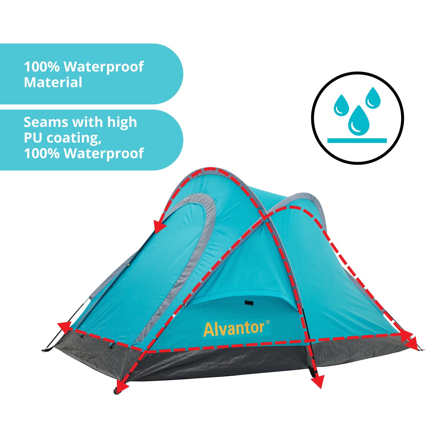 Alvantor Camping Tent Outdoor Warrior Pro Backpacking Portable Compact Shelter