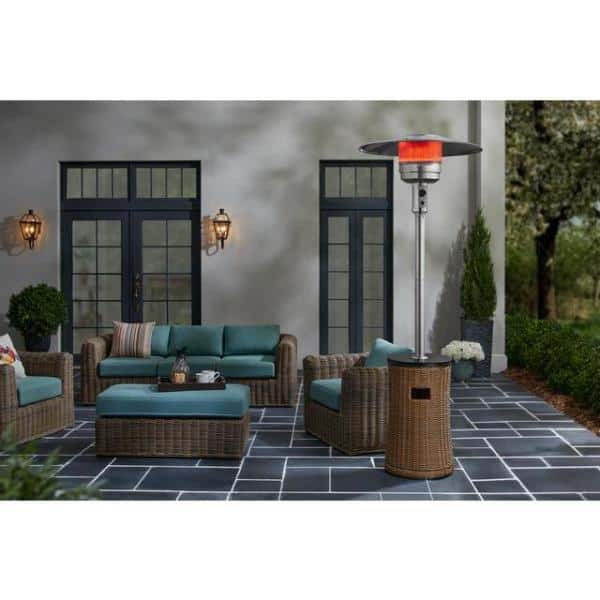 Home Decorators Collection Kettering 48,000 BTU Wicker Propane Gas Patio Heater FHGS80004