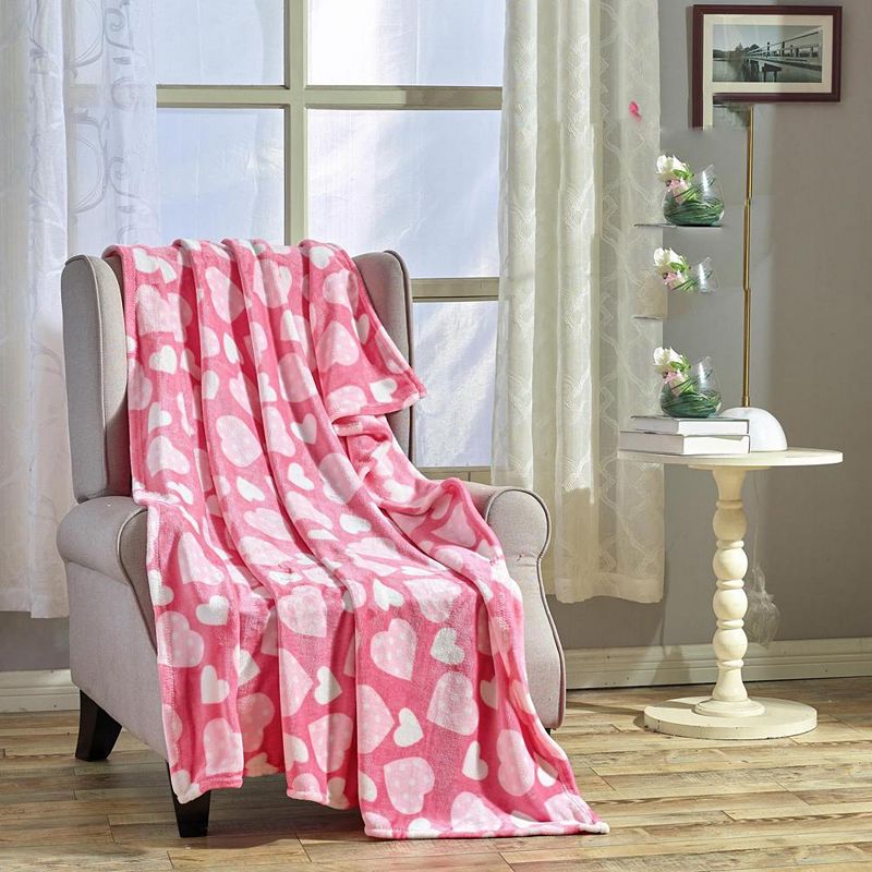 Plazatex Jasmine Microplush Decorative All Season 50 X 60 Throw Blanket