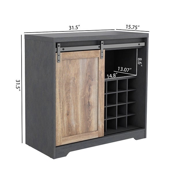 31 Inch Farmhouse Bar Cabinet，For Living Room，Dining Room