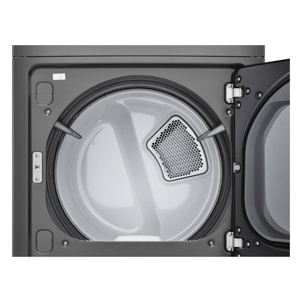 LG 7.3 cu. ft. Ultra Large High-Efficiency Vented Gas Dryer in Middle Black DLG7151M