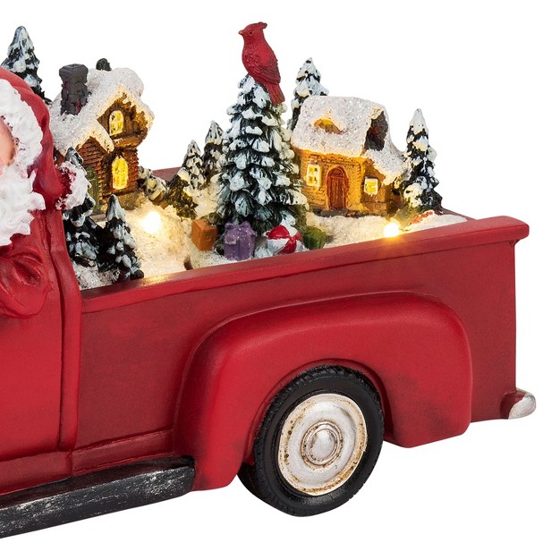 Santa In Truck Animated Musical Christmas Decoration